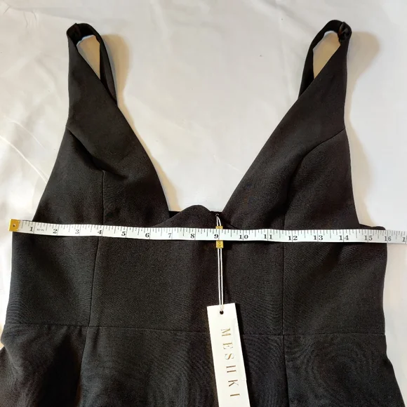 Meshki NWT Women Black Lillian Gown Dress - Picture 5 of 12